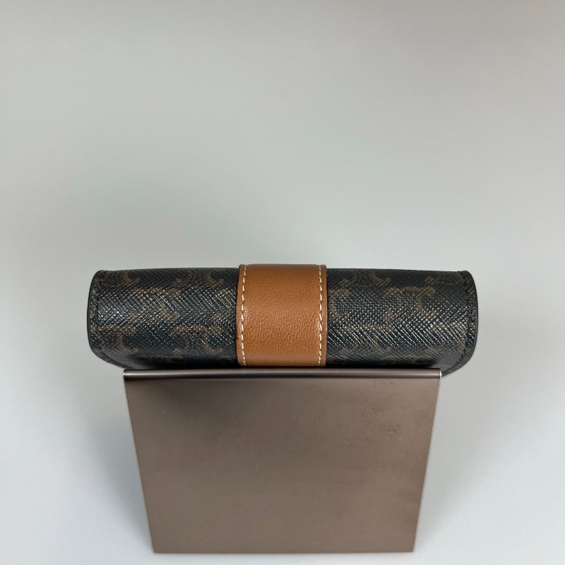 CELINE 老花三折短夾-4