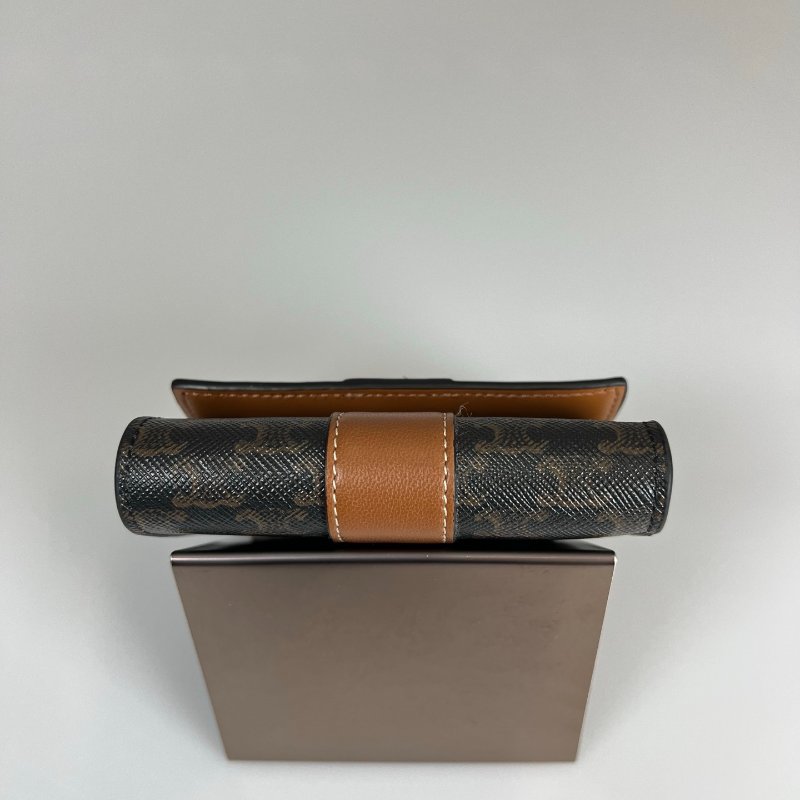 CELINE 老花三折短夾-5