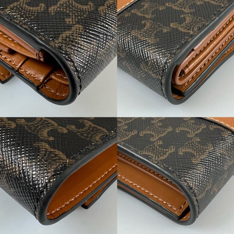 CELINE 老花三折短夾-9