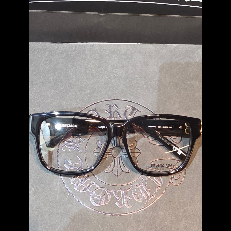 BALENCIAGA 巴黎世家 BB0104O 001 BB Logo黑框眼鏡|精品光學鏡框|杰瑪眼鏡-1