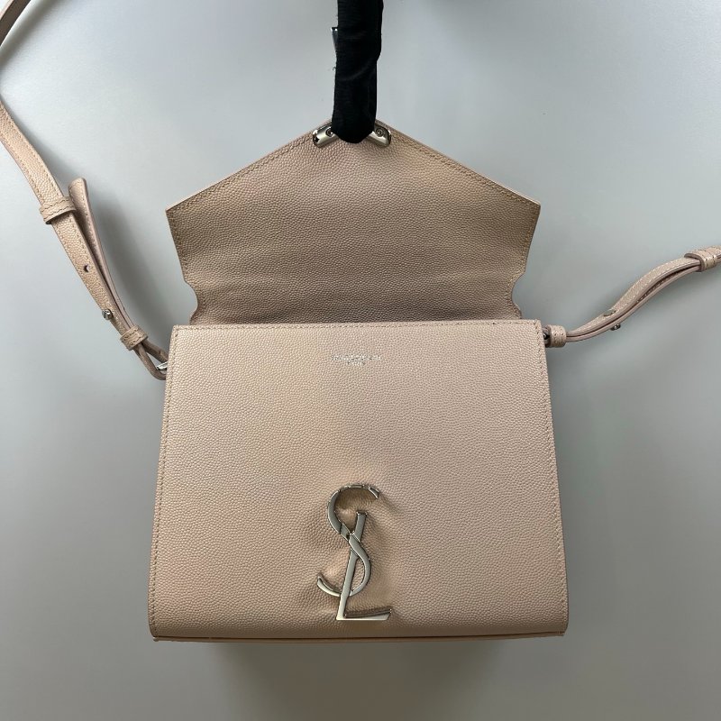 YSL 粉魚子醬Cassamdra兩用肩背包-5