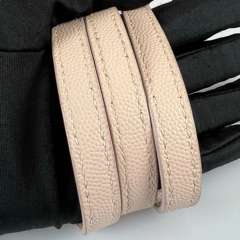 YSL 粉魚子醬Cassamdra兩用肩背包-13