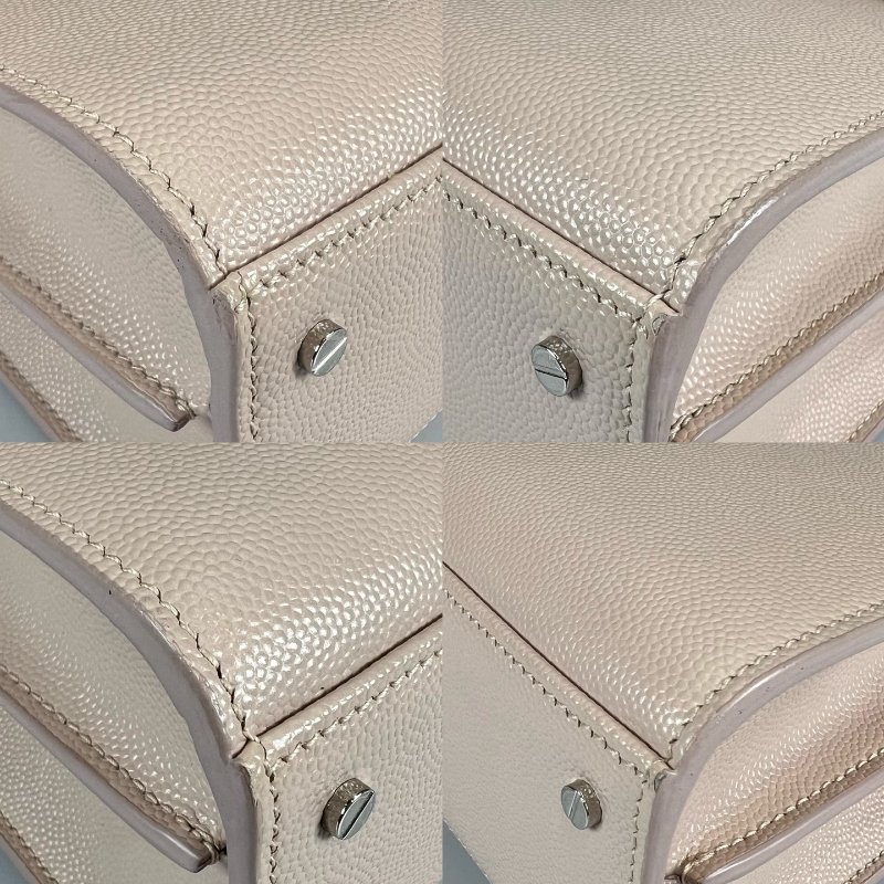 YSL 粉魚子醬Cassamdra兩用肩背包-14