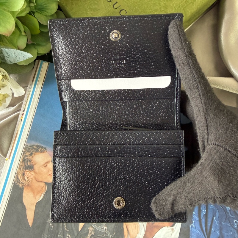 GG Supreme Ophidia卡片小短夾(藍紅)-7