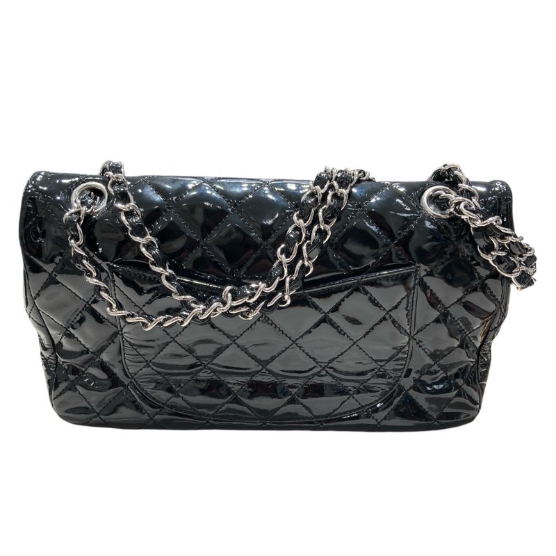 CHANEL 香奈兒 網狀肩背兩用包 漆皮-14