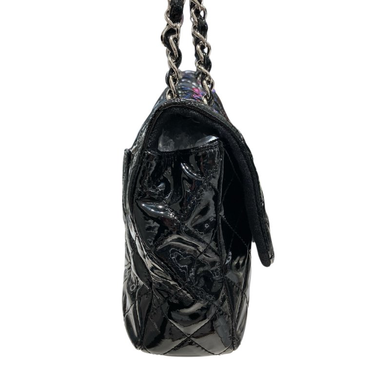 CHANEL 香奈兒 網狀肩背兩用包 漆皮-16