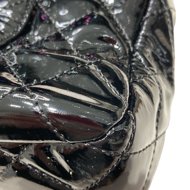 CHANEL 香奈兒 網狀肩背兩用包 漆皮-24