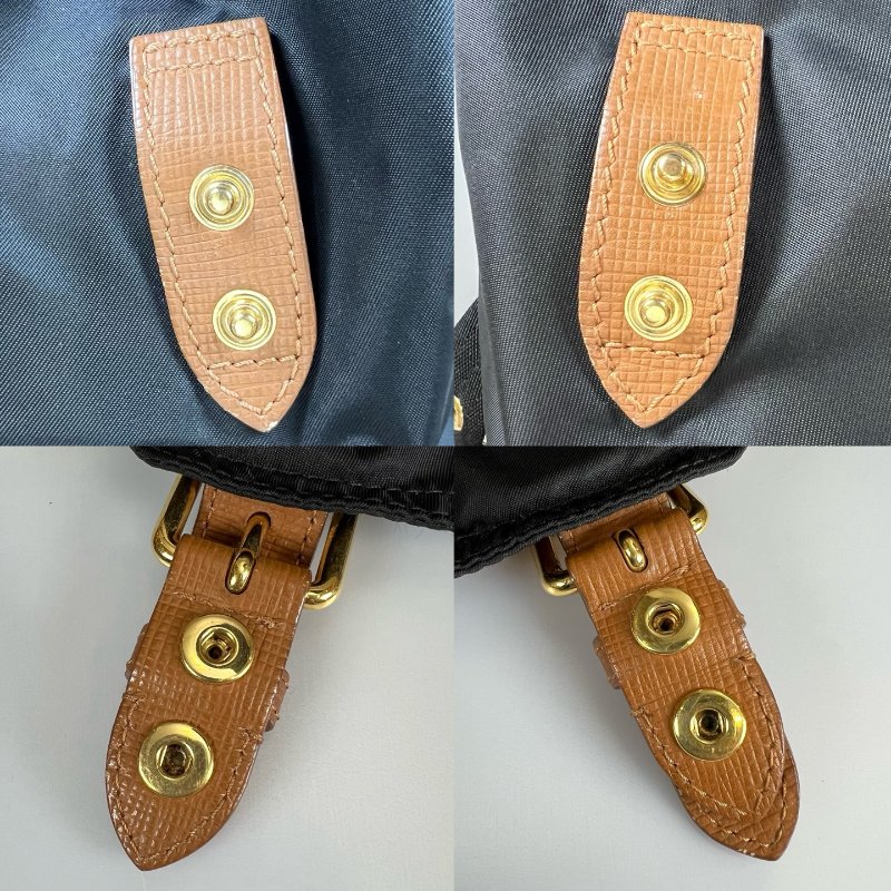 BURBERRY 黑色帆布後背包-7