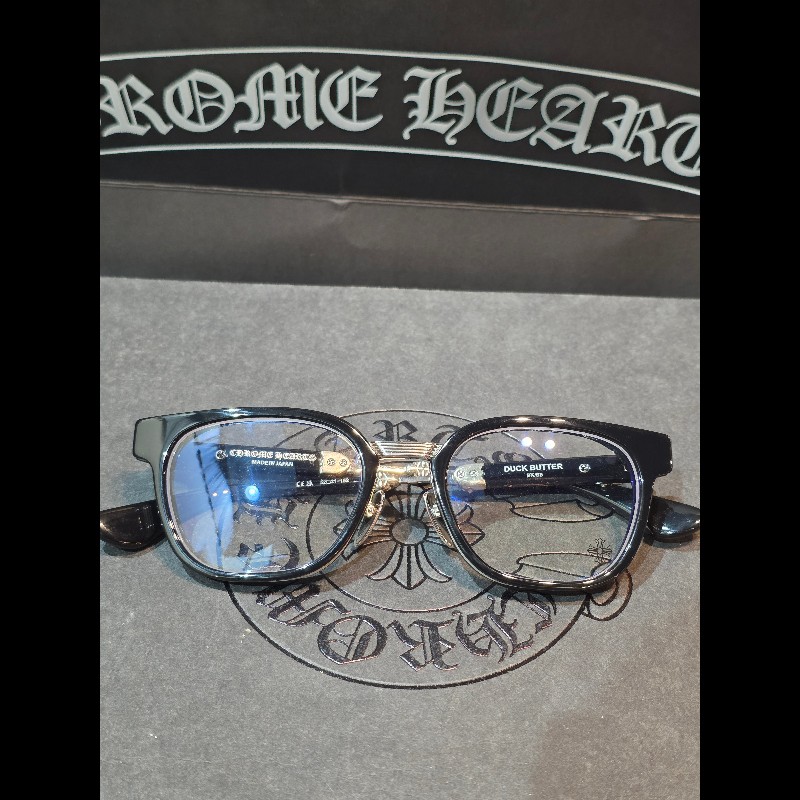 Chrome Hearts 克羅心 DUCK BUTTER BK/SS 純銀鏡腳眼鏡|經典黑框光學鏡框|精品眼鏡|杰瑪眼鏡-7