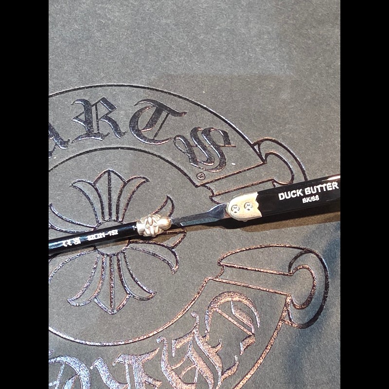 Chrome Hearts 克羅心 DUCK BUTTER BK/SS 純銀鏡腳眼鏡|經典黑框光學鏡框|精品眼鏡|杰瑪眼鏡-11