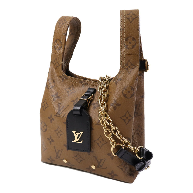 LOUIS VUITTON Monogram Reverse Atlantis BB金扣手挽肩背兩用袋-2