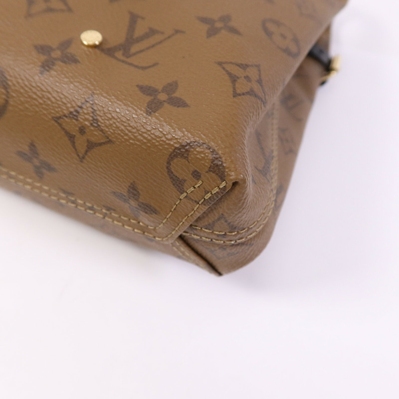 LOUIS VUITTON Monogram Reverse Atlantis BB金扣手挽肩背兩用袋-9