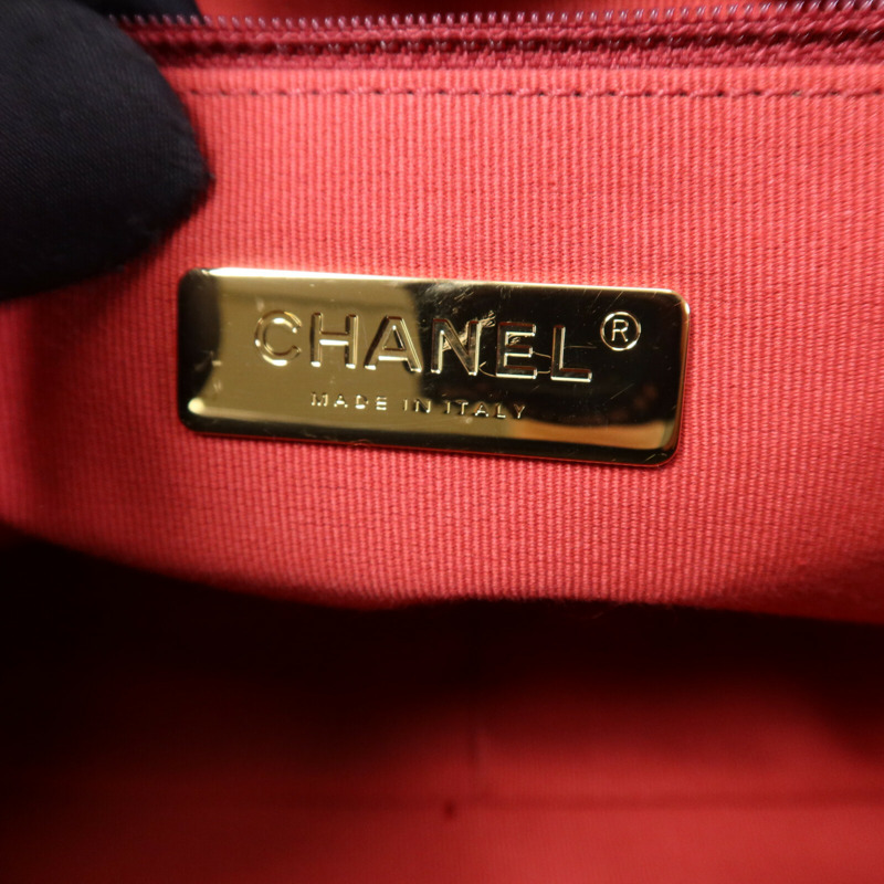 CHANEL 羊皮皮革Chanel 19 Large鏈帶手挽肩背兩用袋-5