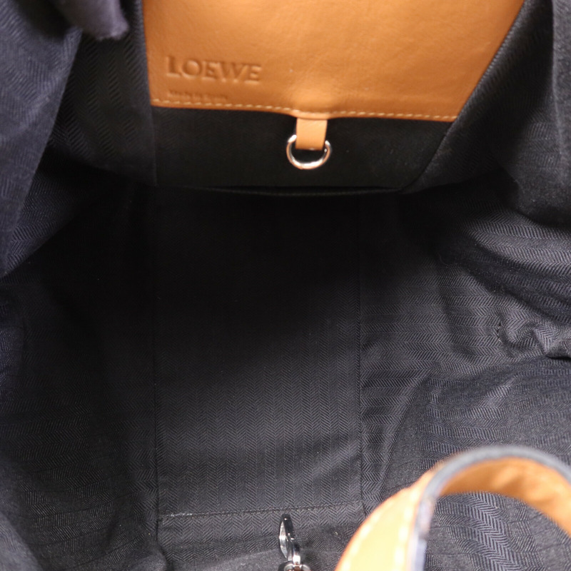 LOEWE 牛皮皮革Hammock銀扣肩背袋-4
