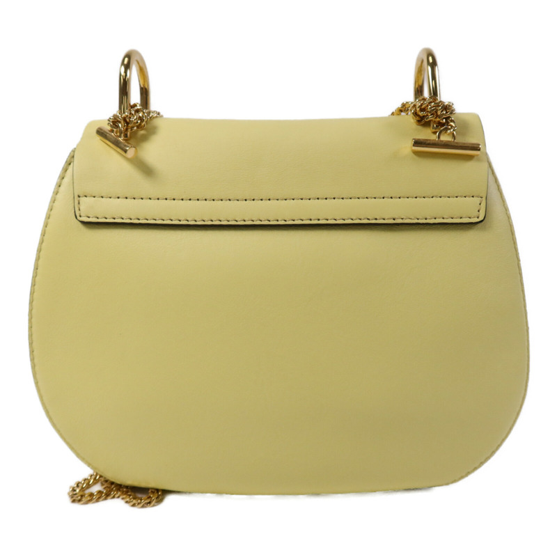 Chloe 麂皮/羊皮皮革Drew金扣鏈帶肩背袋-1