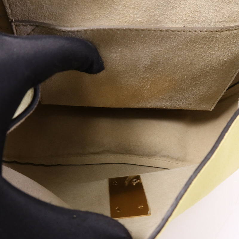 Chloe 麂皮/羊皮皮革Drew金扣鏈帶肩背袋-4