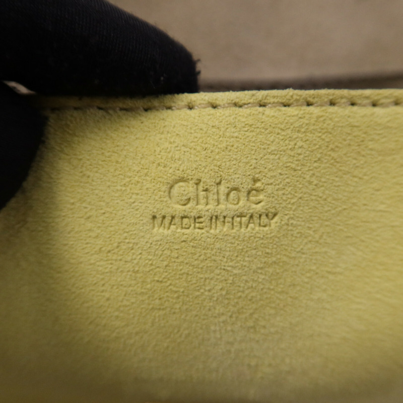 Chloe 麂皮/羊皮皮革Drew金扣鏈帶肩背袋-5