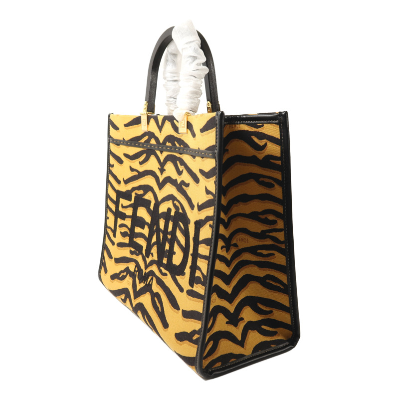 FENDI 帆布Sunshine Medium金扣手挽肩背兩用袋-2