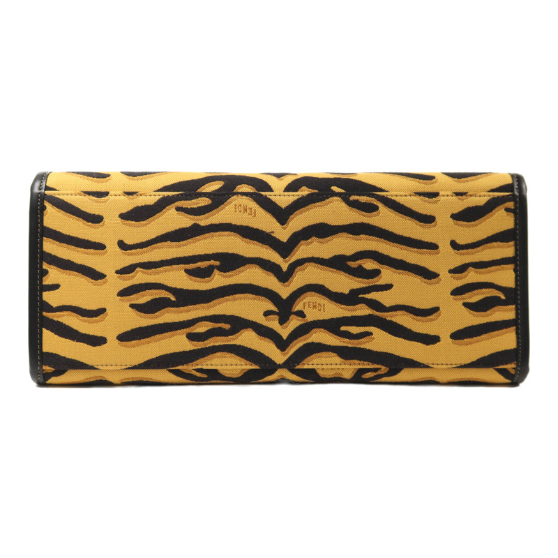 FENDI 帆布Sunshine Medium金扣手挽肩背兩用袋-3