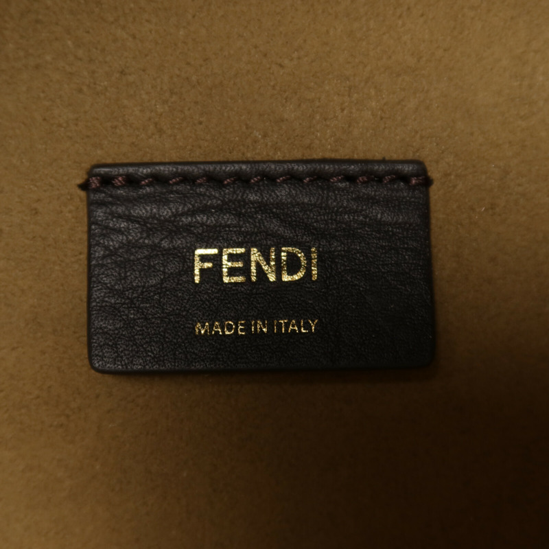 FENDI 帆布Sunshine Medium金扣手挽肩背兩用袋-5
