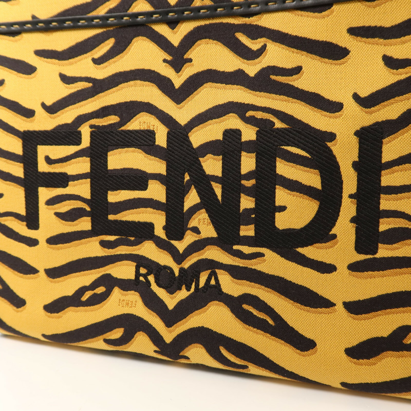 FENDI 帆布Sunshine Medium金扣手挽肩背兩用袋-10