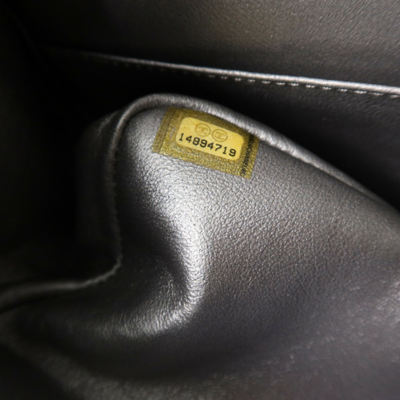 CHANEL 牛皮皮革2.55 Large銀扣鏈帶肩背袋-7