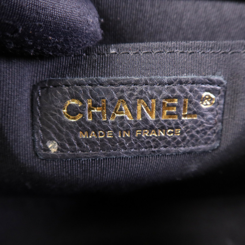 CHANEL 牛皮皮革Boy 25金扣鏈帶肩背袋-5