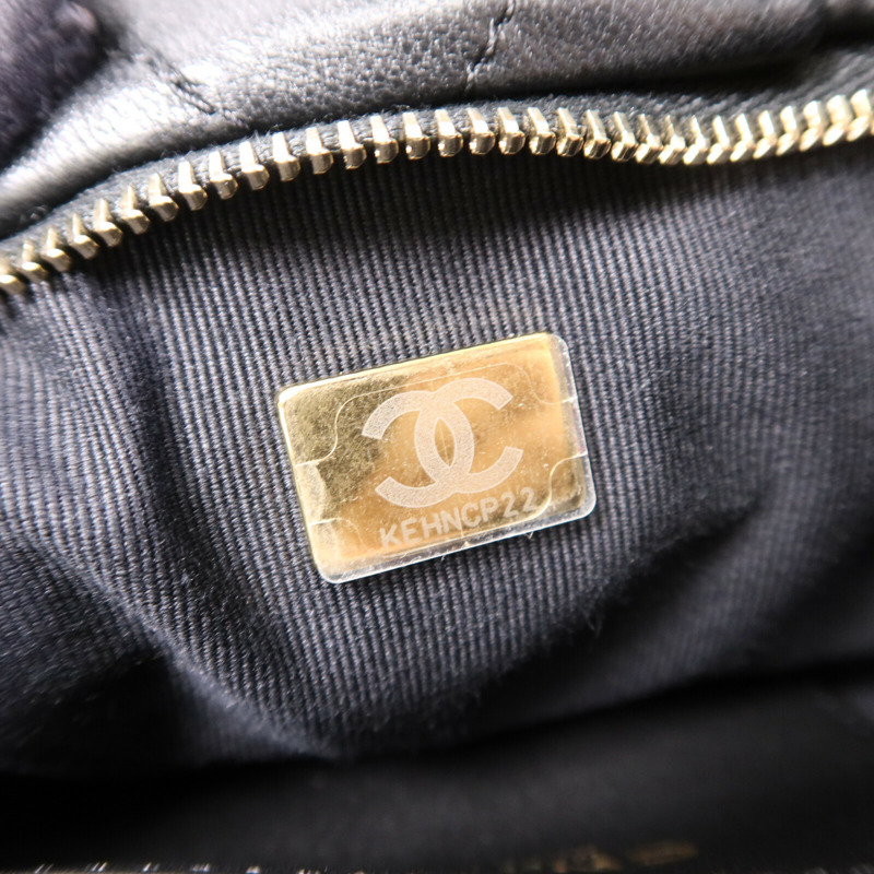 CHANEL 羊皮皮革Chain Shoulder Bag金扣鏈帶肩背袋-7
