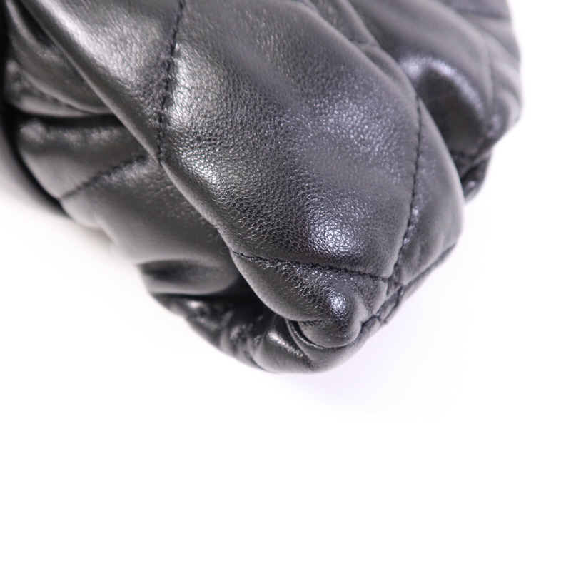 CHANEL 羊皮皮革Chain Shoulder Bag金扣鏈帶肩背袋-10