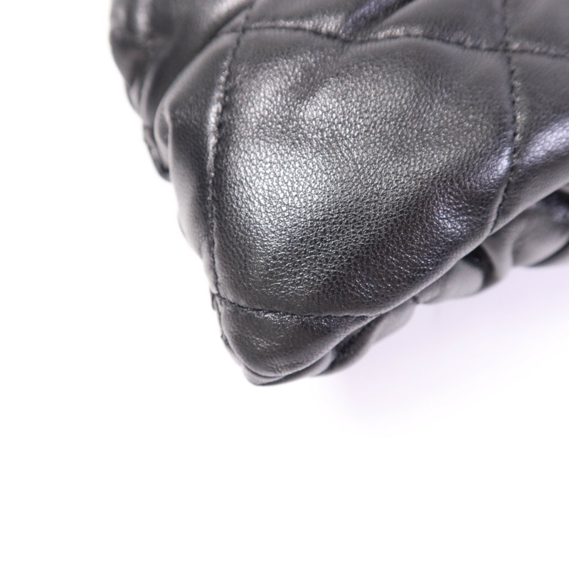 CHANEL 羊皮皮革Chain Shoulder Bag金扣鏈帶肩背袋-11