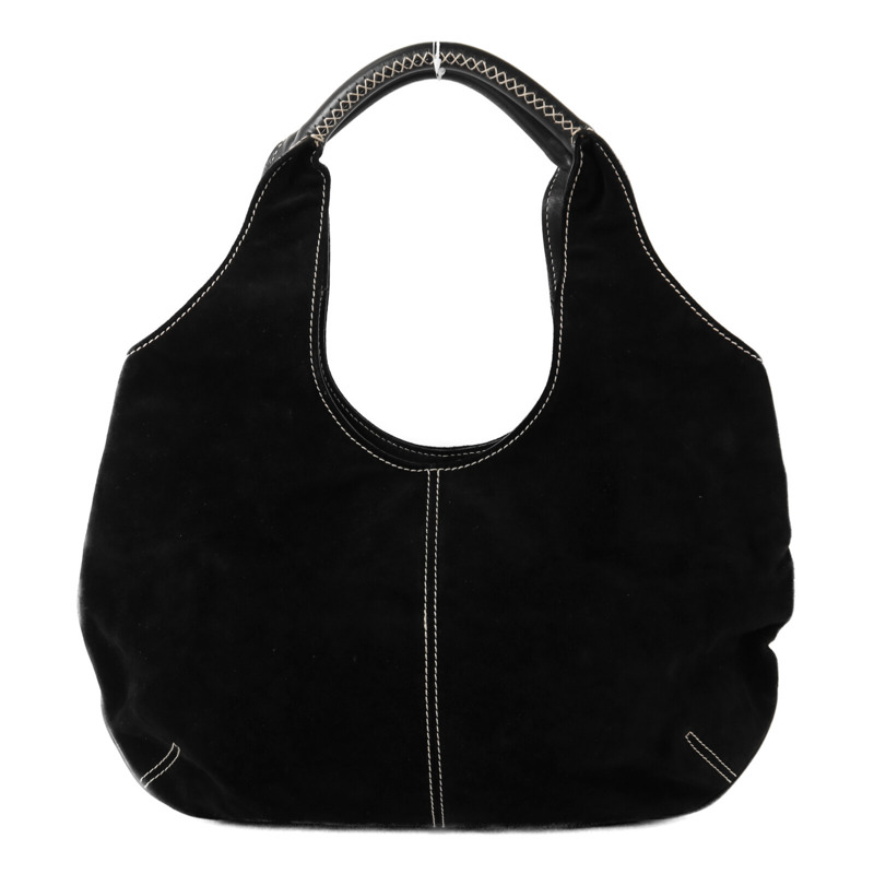 Salvatore Ferragamo 麂皮皮革Shoulder Bag銀扣肩背袋-1