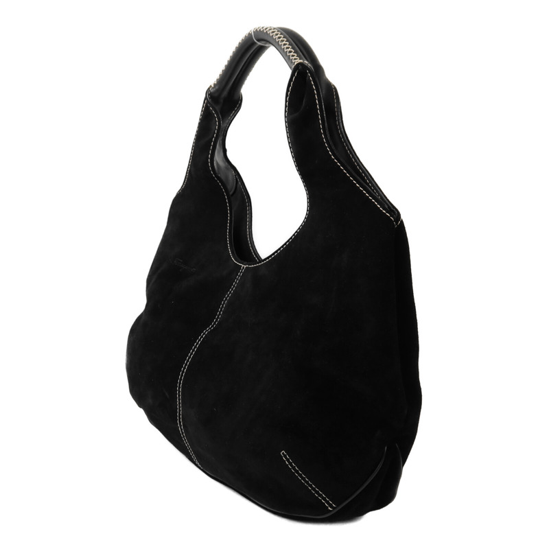 Salvatore Ferragamo 麂皮皮革Shoulder Bag銀扣肩背袋-2