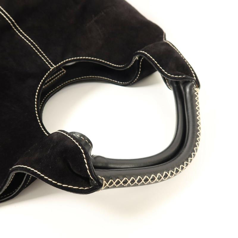 Salvatore Ferragamo 麂皮皮革Shoulder Bag銀扣肩背袋-6