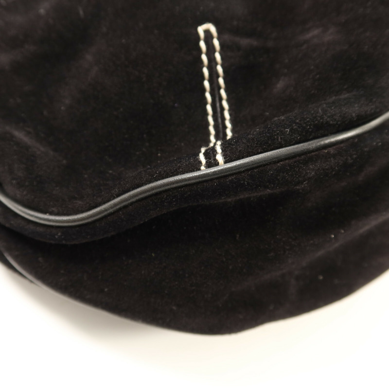 Salvatore Ferragamo 麂皮皮革Shoulder Bag銀扣肩背袋-11