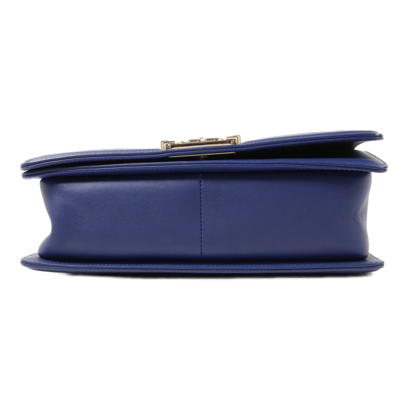 CHANEL Raffia Chanel Boy 25金扣鏈帶肩背袋-3