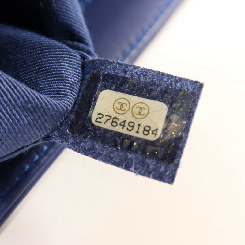 CHANEL Raffia Chanel Boy 25金扣鏈帶肩背袋-6