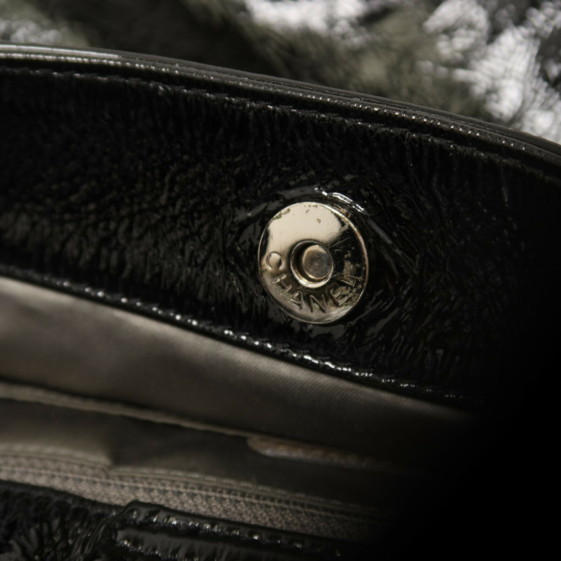 CHANEL 漆皮皮革Shoulder Bag肩背袋-12