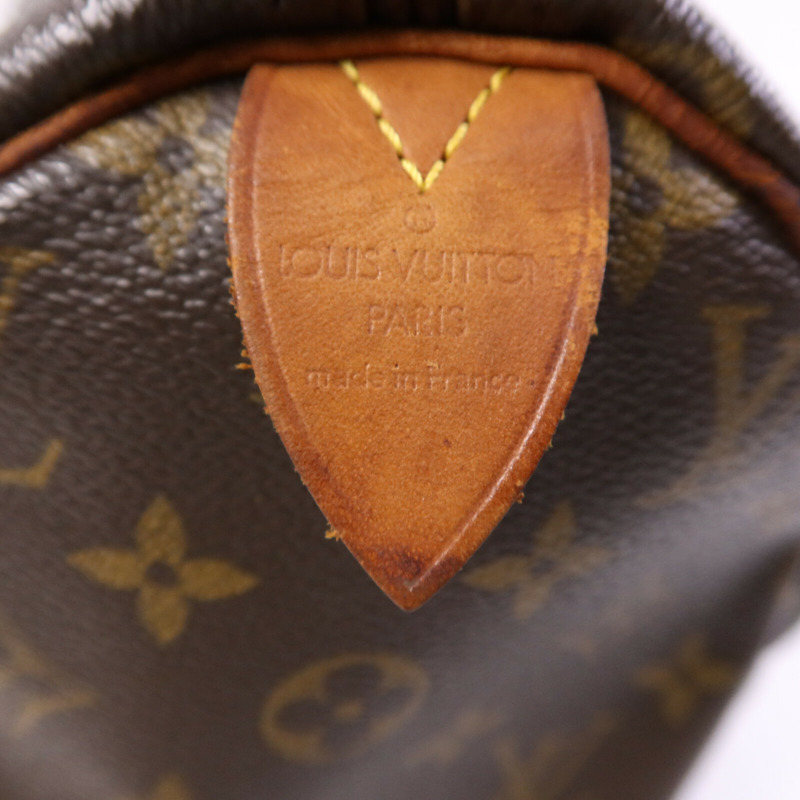 LOUIS VUITTON Monogram Speedy 30金扣手挽袋-5