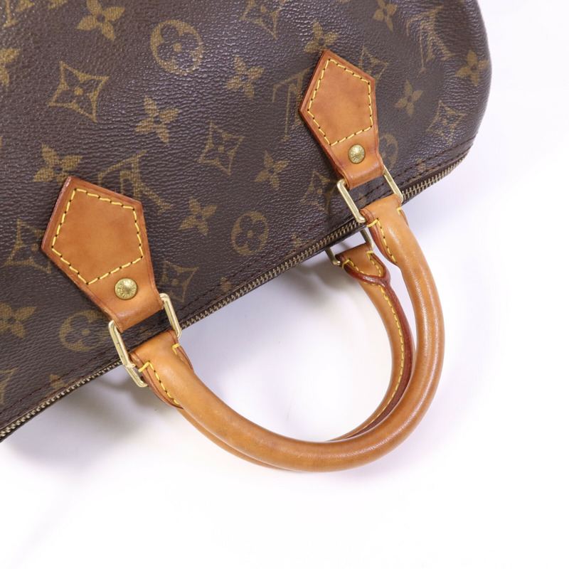 LOUIS VUITTON Monogram Speedy 30金扣手挽袋-8