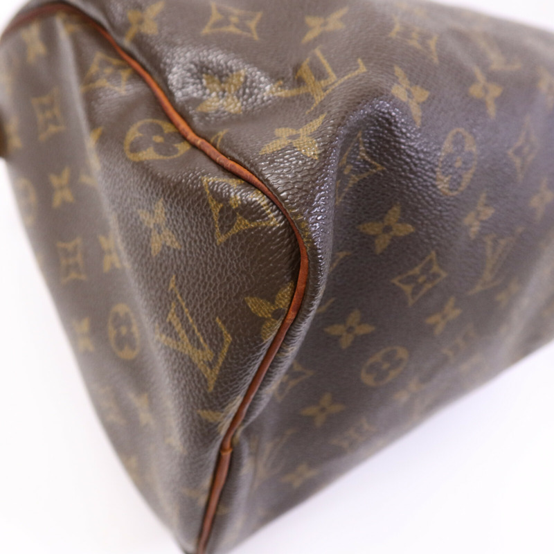 LOUIS VUITTON Monogram Speedy 30金扣手挽袋-10