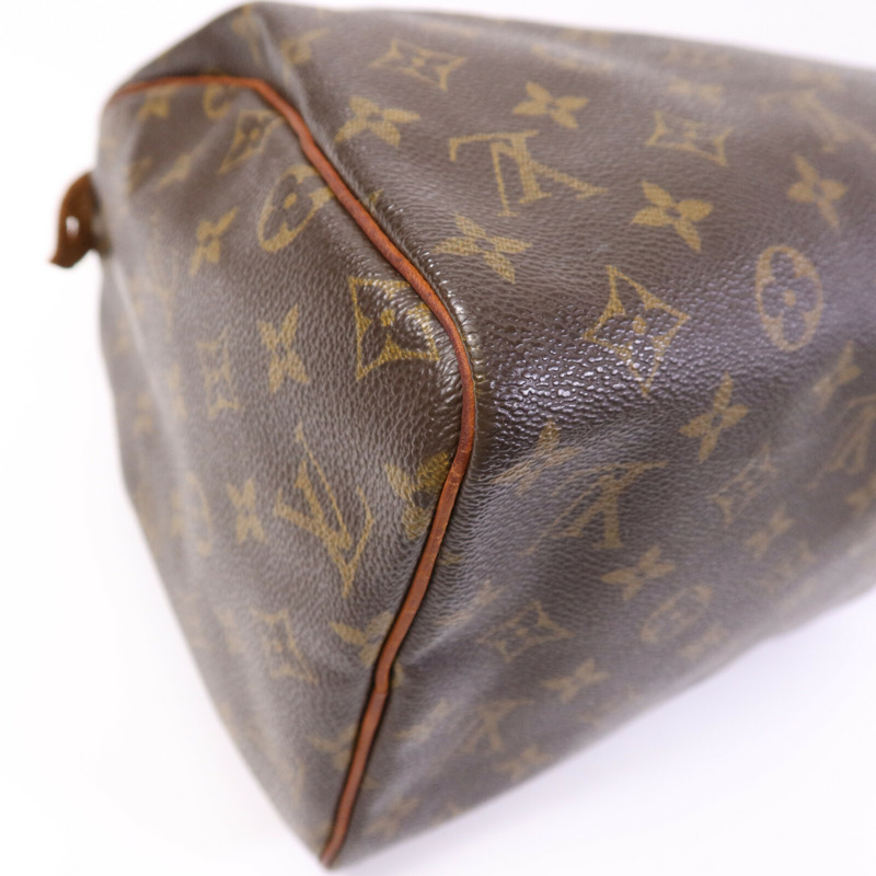 LOUIS VUITTON Monogram Speedy 30金扣手挽袋-11