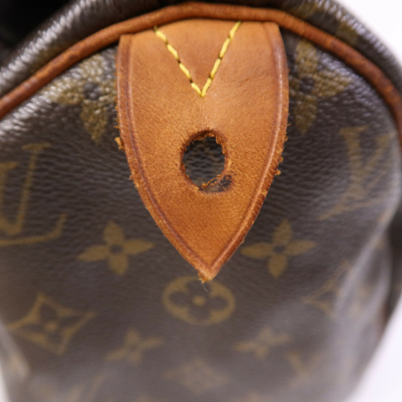 LOUIS VUITTON Monogram Speedy 30金扣手挽袋-13