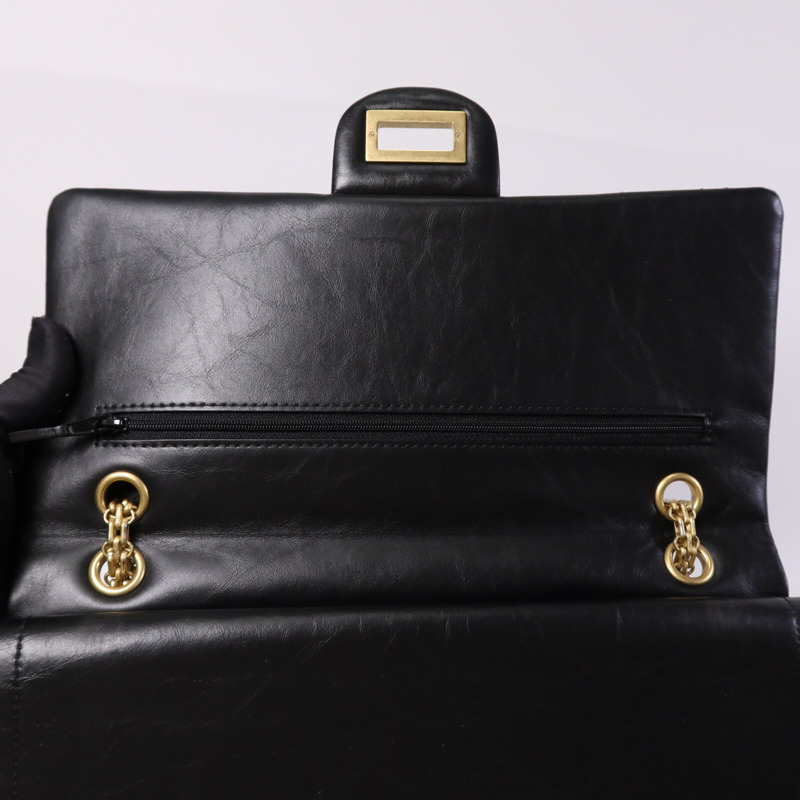 CHANEL 牛皮皮革2.55 Large金扣鏈帶肩背袋-13