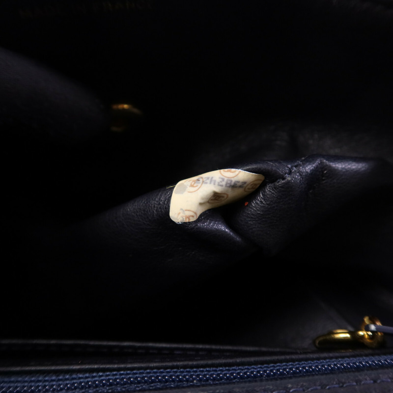 CHANEL 羊皮皮革Vintage Flap Bag金扣手挽袋-7