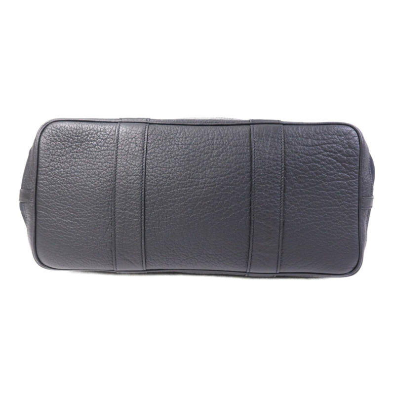 HERMES 帆布GardenParty PM銀扣手挽袋-3