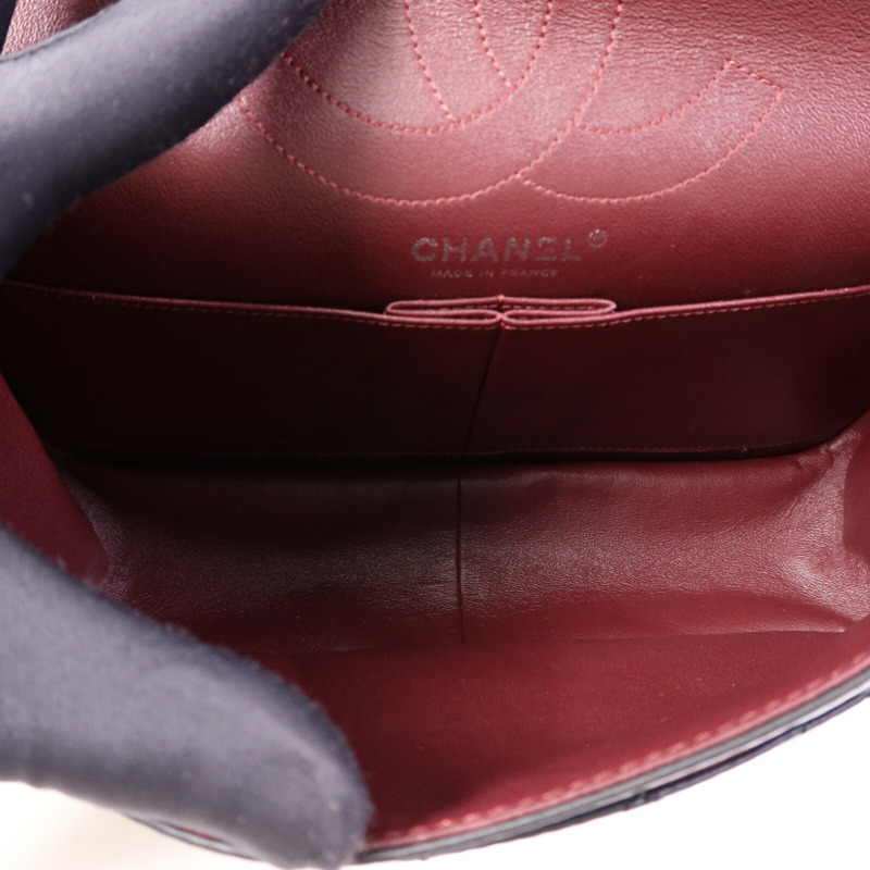 CHANEL 牛皮皮革2.55 Medium銀扣鏈帶肩背袋-4