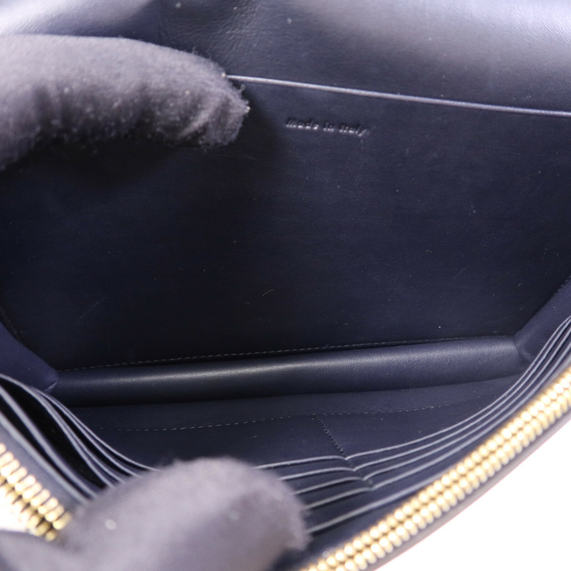 CELINE 牛皮皮革Flame Evening Chain Wallet金扣鏈帶肩背袋-4