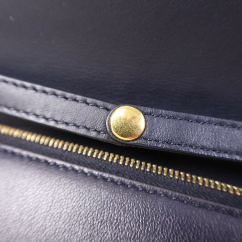 CELINE 牛皮皮革Flame Evening Chain Wallet金扣鏈帶肩背袋-6