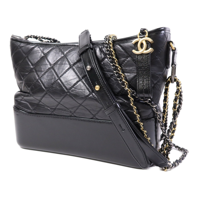 CHANEL 牛皮皮革Gabrielle Large鏈帶肩背袋-2