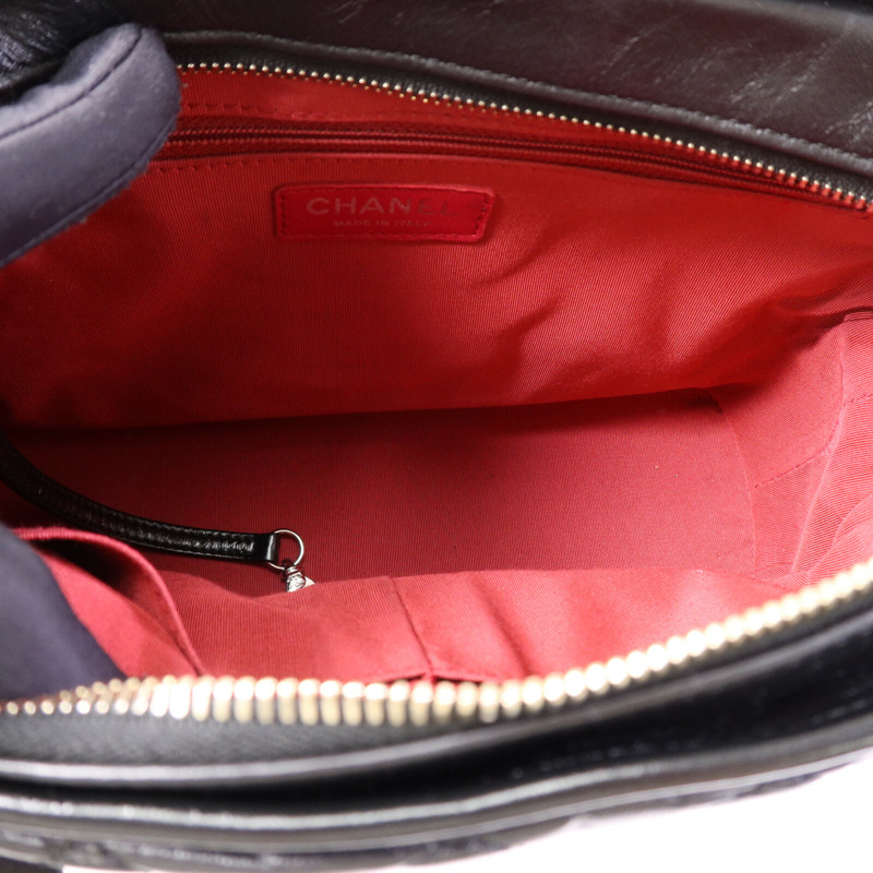 CHANEL 牛皮皮革Gabrielle Large鏈帶肩背袋-4